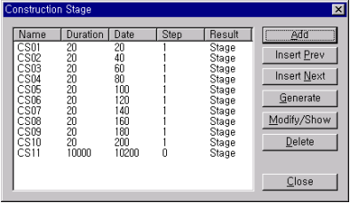 Define Construction Stage Dialog Box