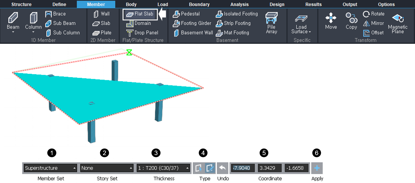 How to Create Flat Slab in nGen Example