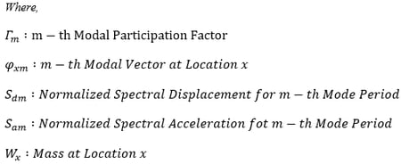 Response Spectrum Analysis eq4